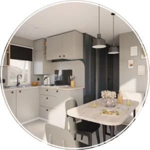 interieur mobil home moderne location camping pays basque saint pee sur nivelle